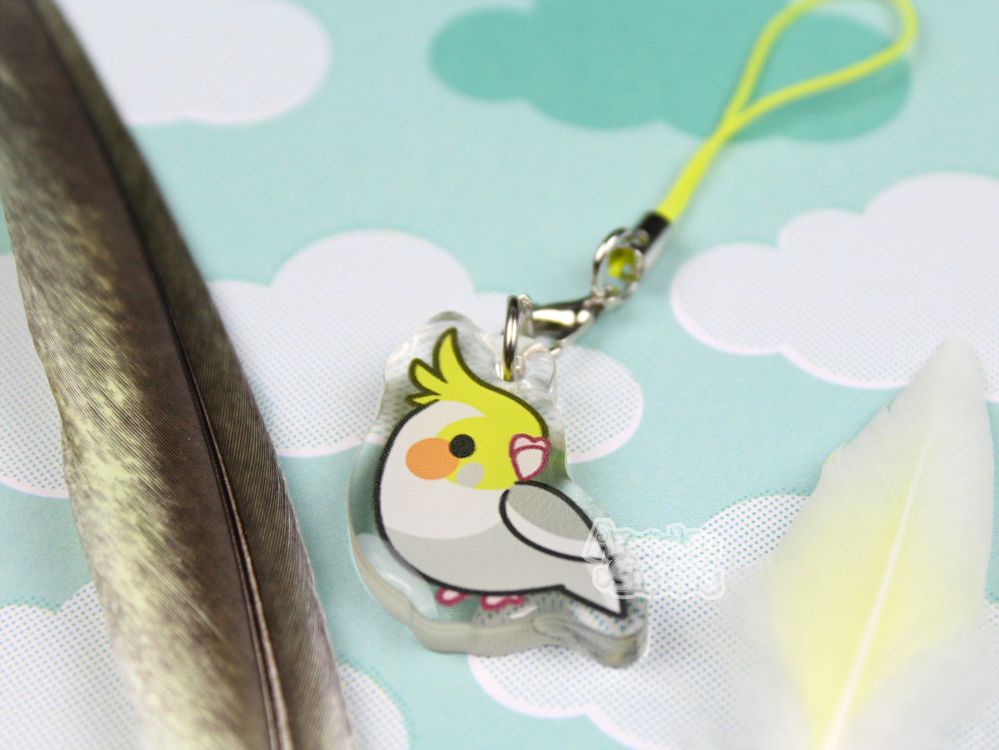 Budgies Phone Charm