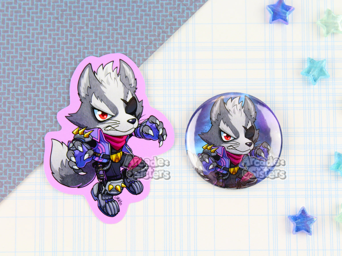 Starfox Stickers & Badges