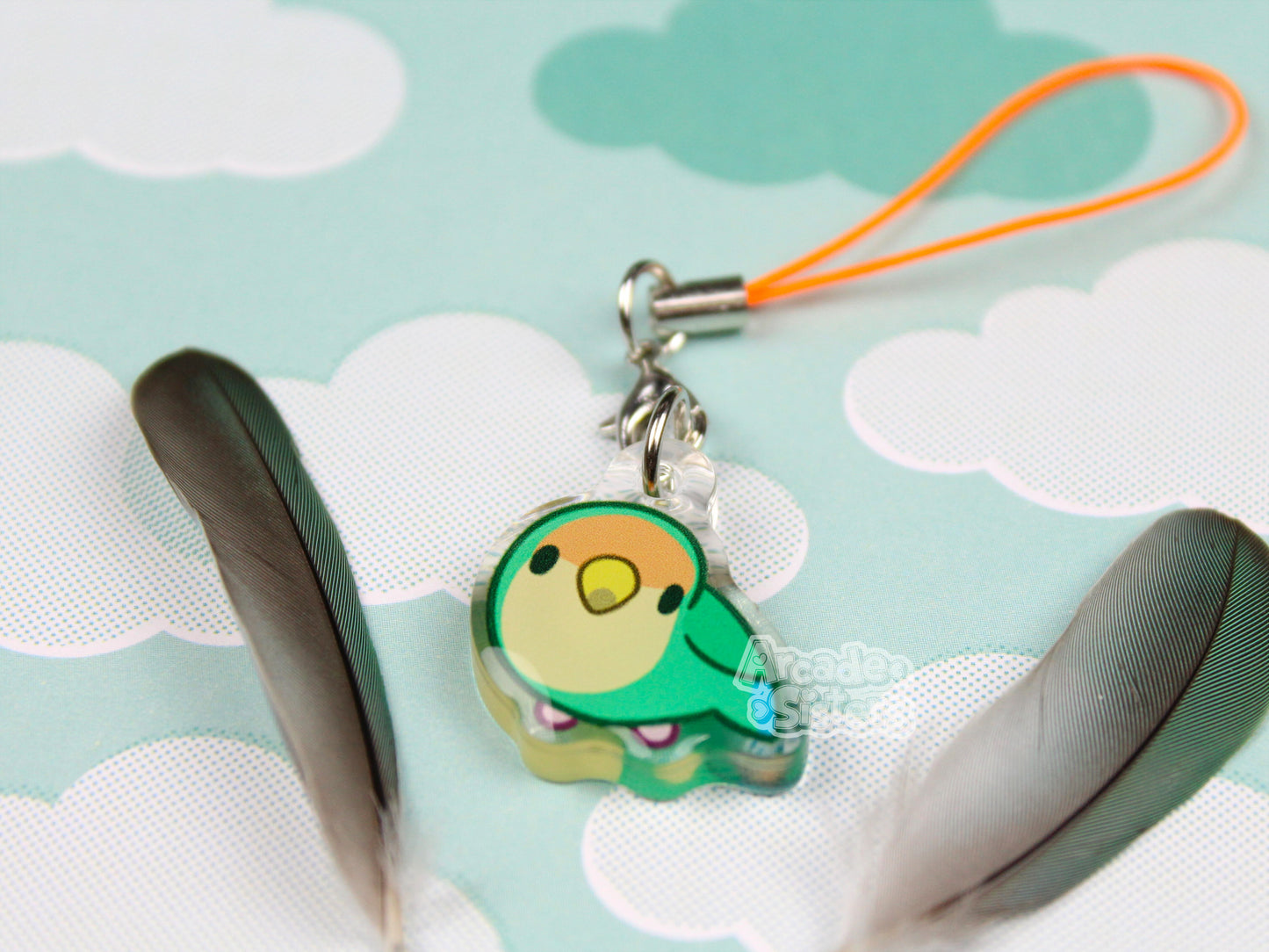 Budgies Phone Charm