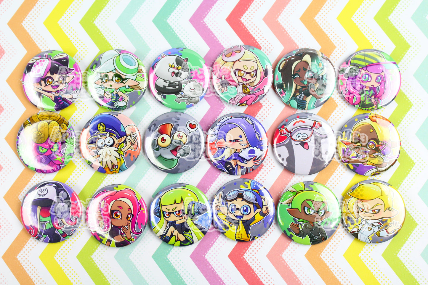 Splatoon Stickers & Badges