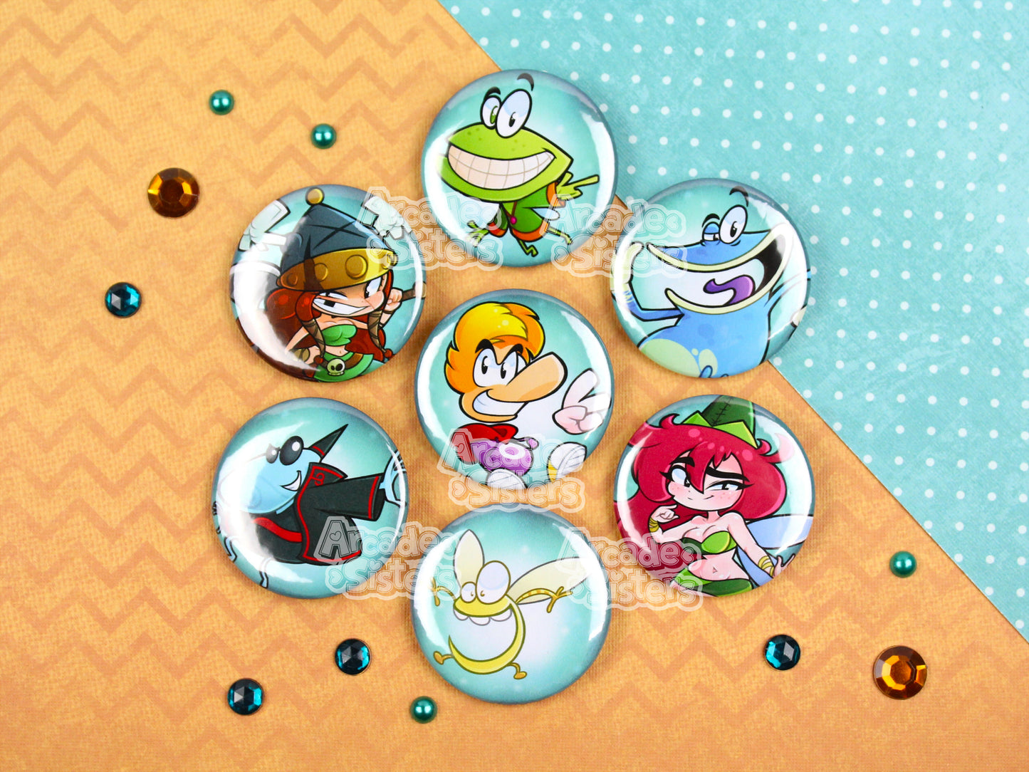 Rayman Stickers & Badges