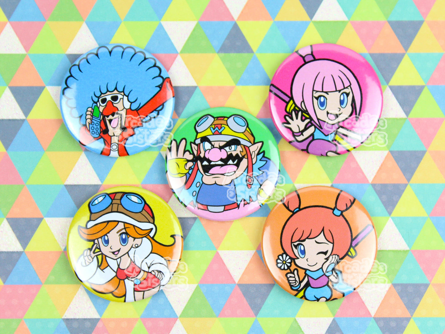 WarioWare, Inc. Mega Microgames Stickers & Badges