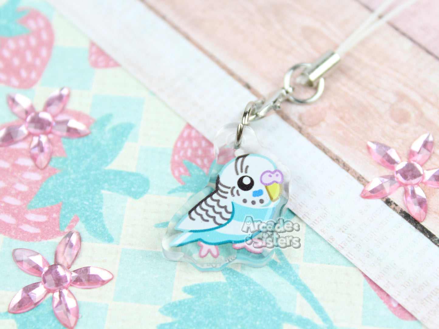 Budgies Phone Charms