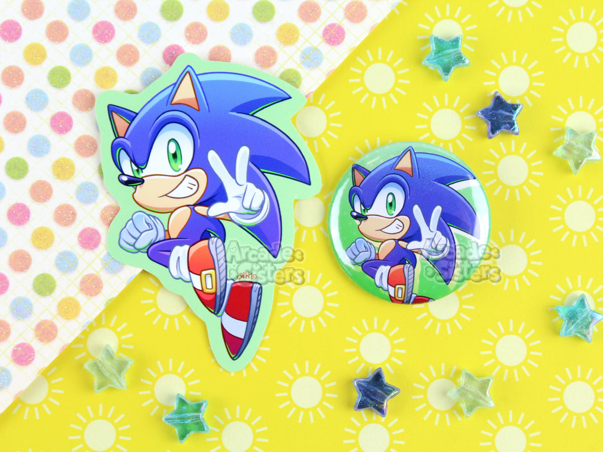 *NEW* Sonic Stickers & Badges