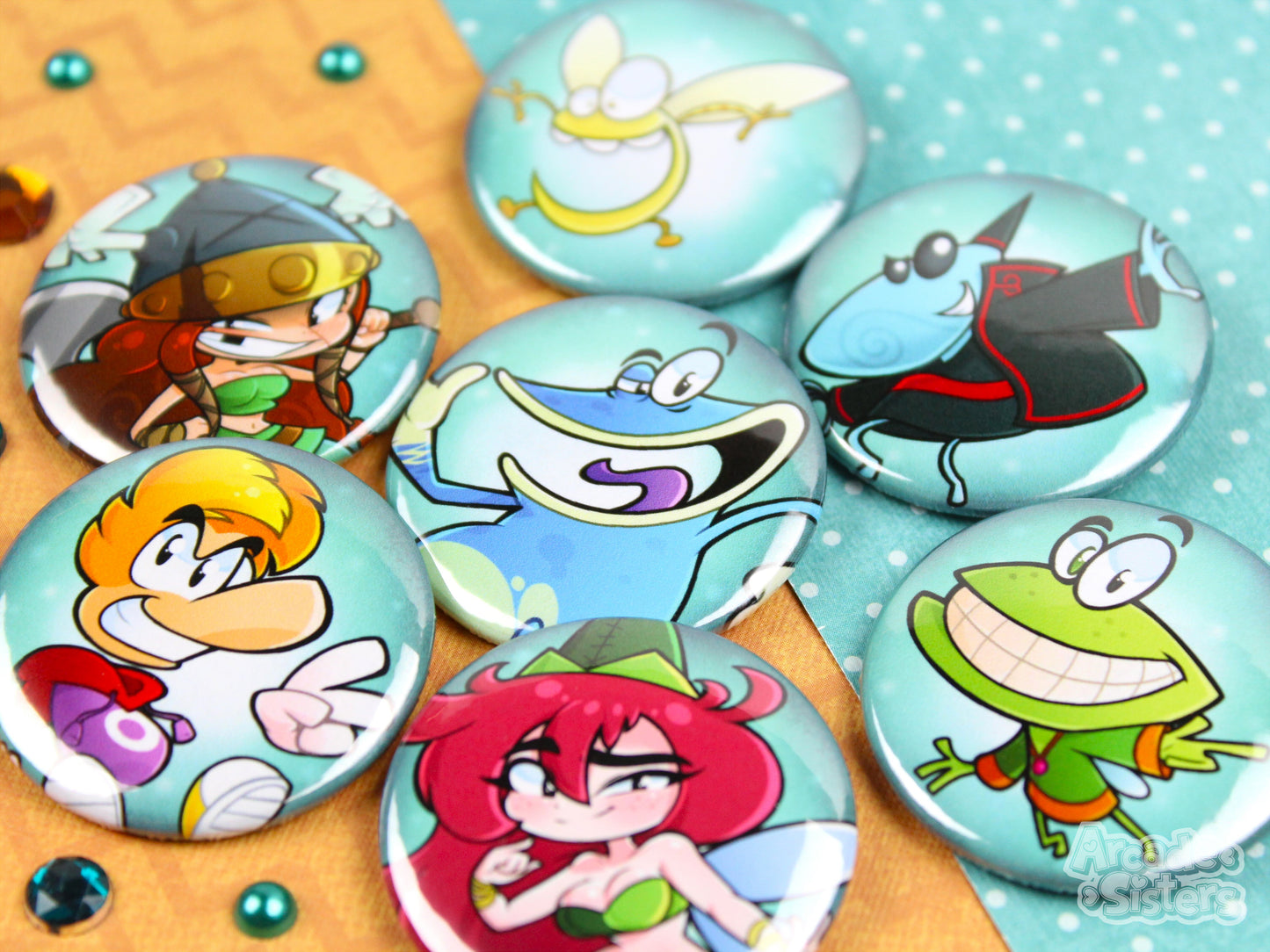 Rayman Stickers & Badges