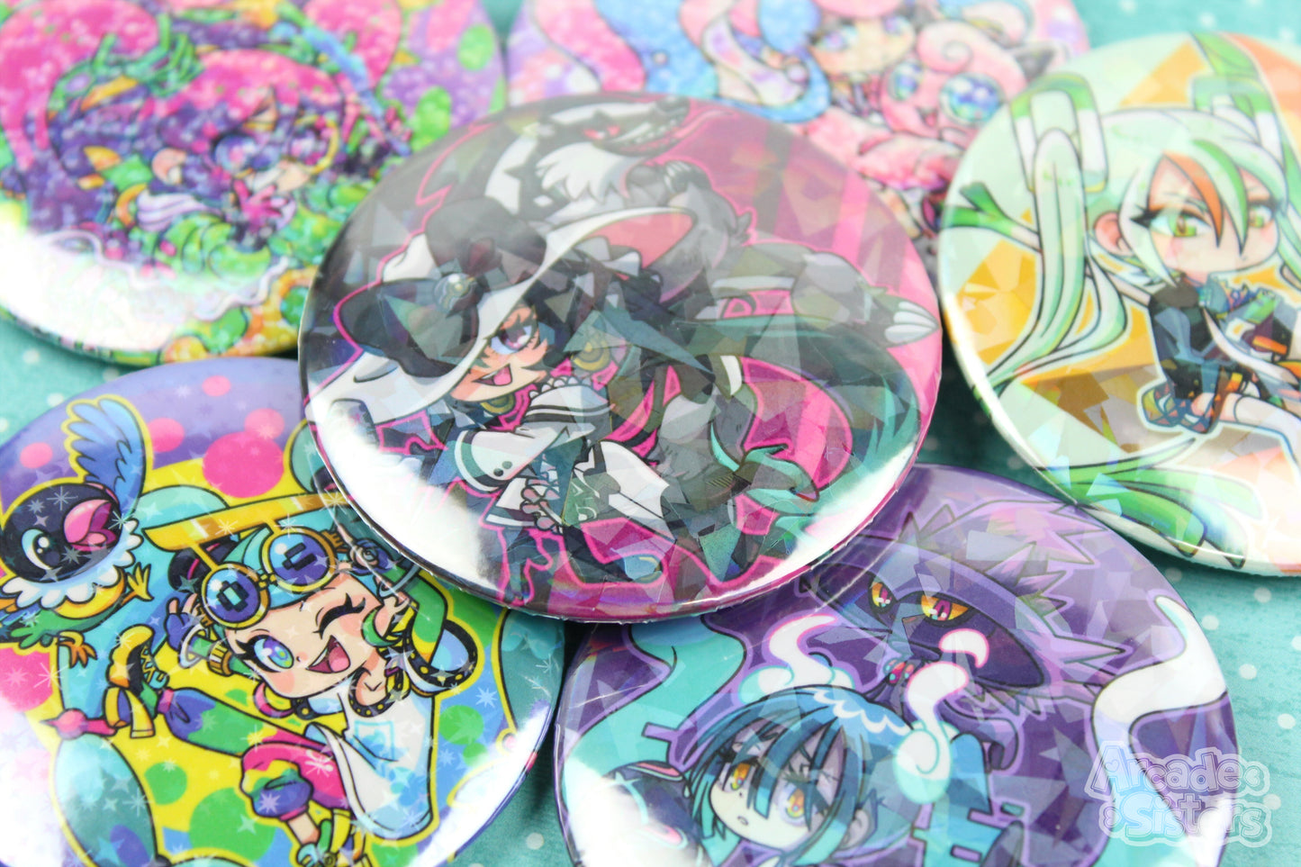 PokéMiku Holo Stickers & Badges