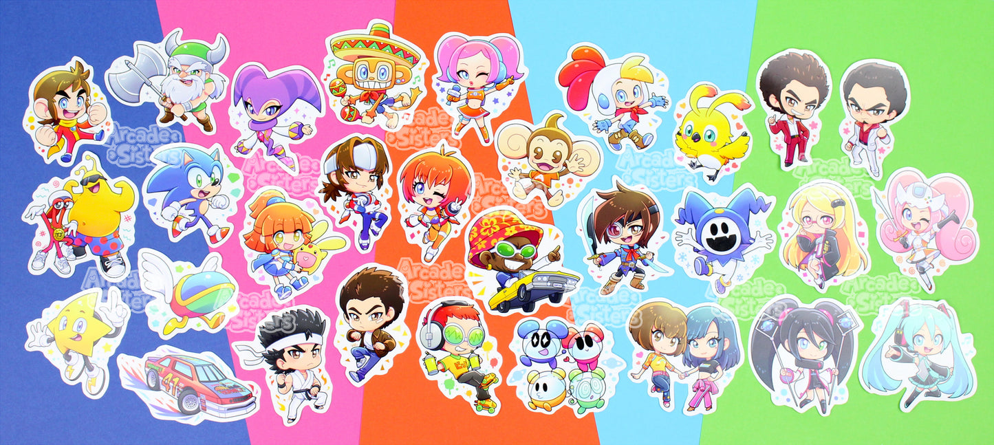 Sega Superstars Stickers & Badges