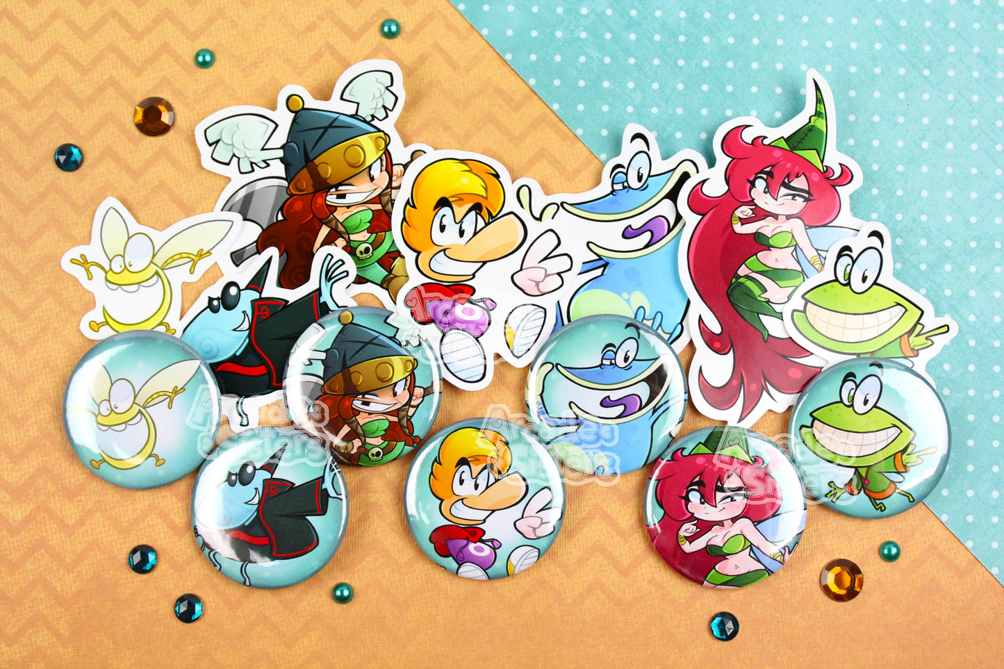 Rayman Stickers & Badges