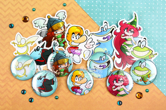 Rayman Stickers & Badges