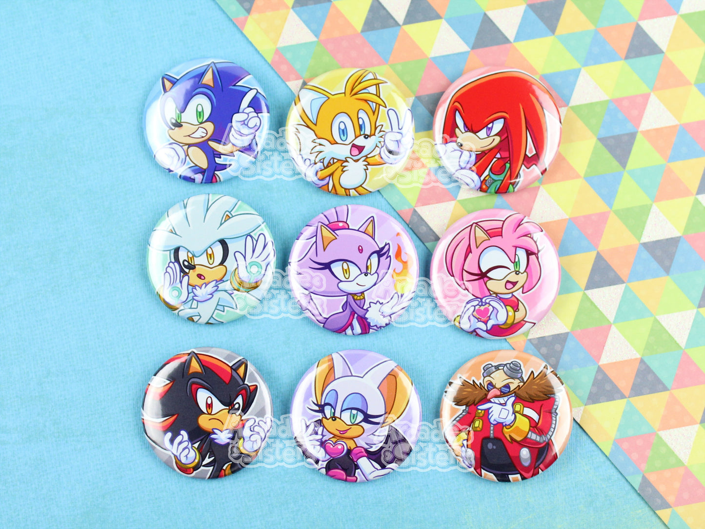 Sonic Stickers & Badges