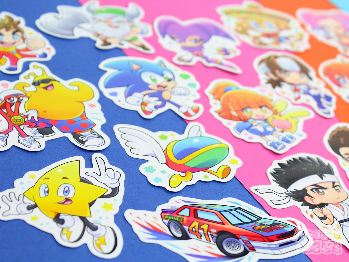 Sega Superstars Stickers & Badges