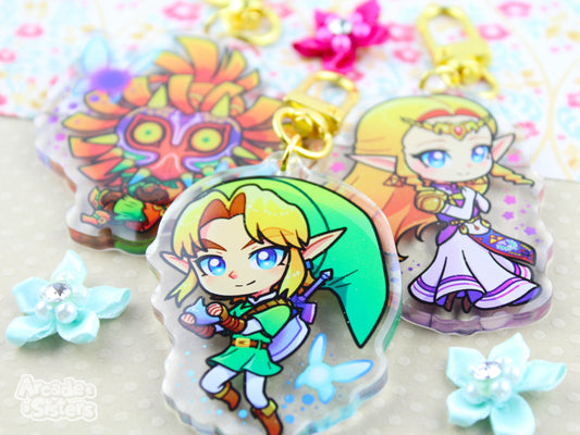 Ocarina & Majora Keychain