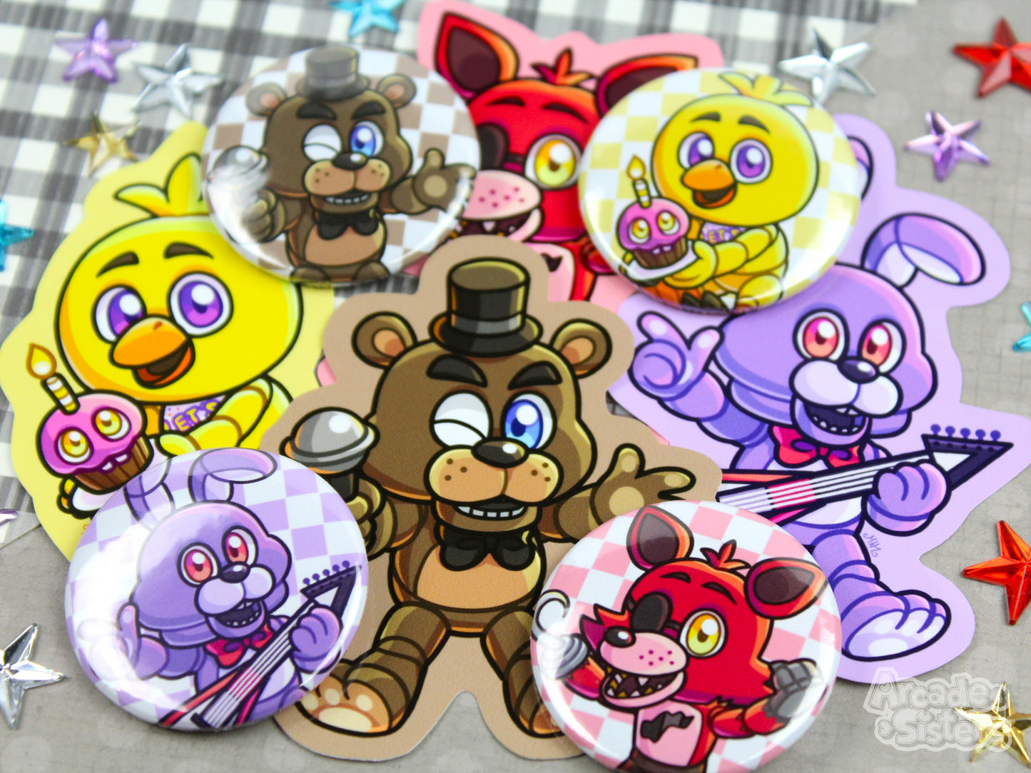 FNAF Stickers & Badges