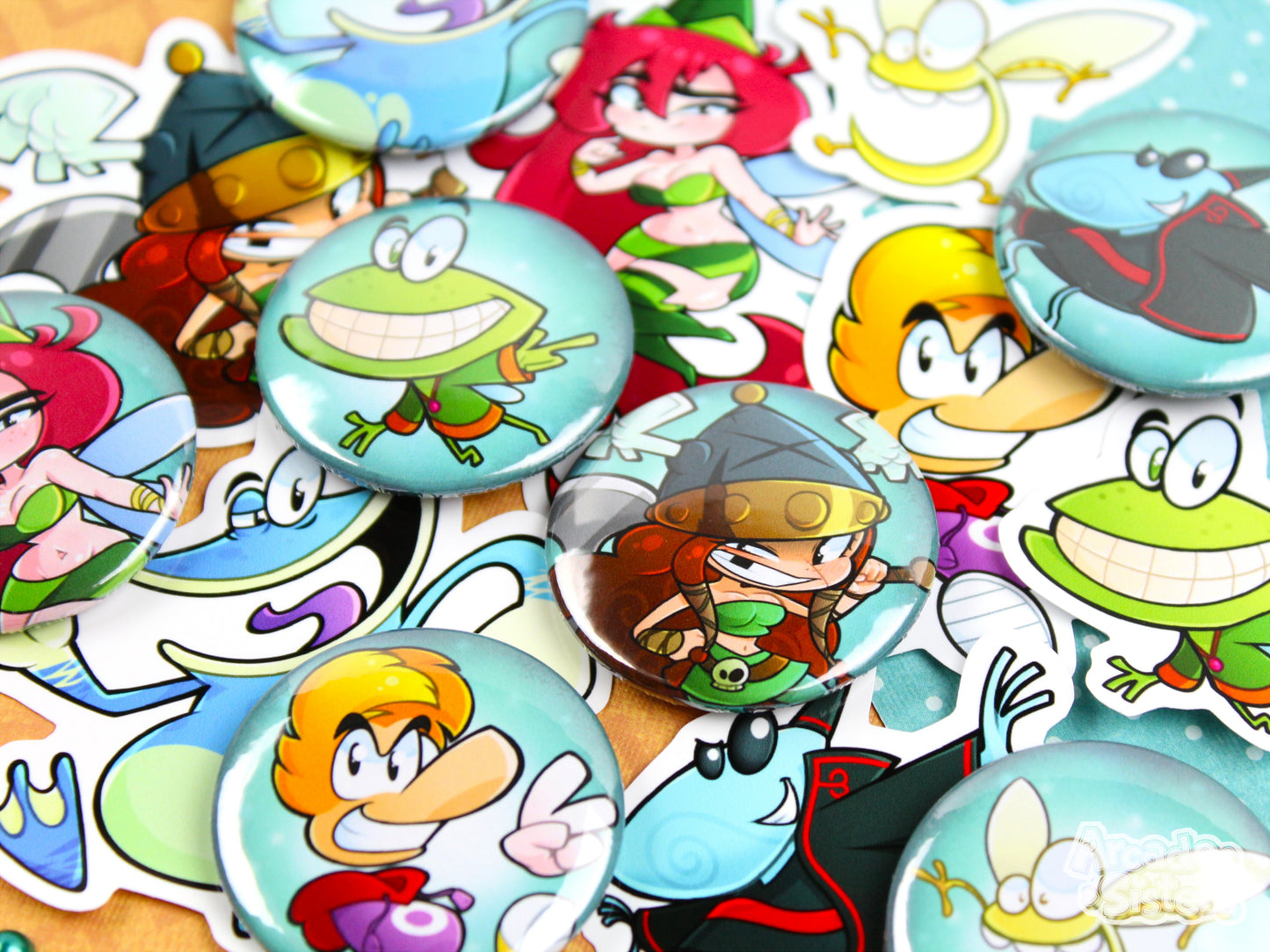 Rayman Stickers & Badges