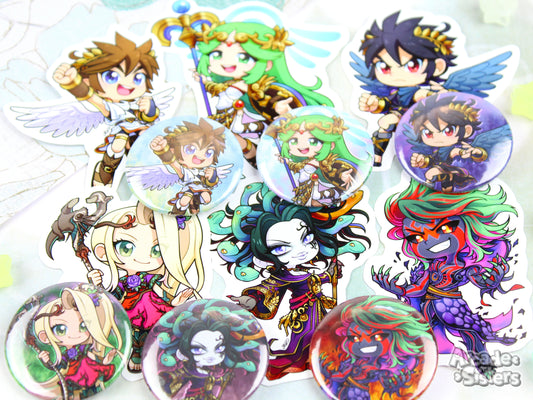 Kid Icarus Stickers & Badges