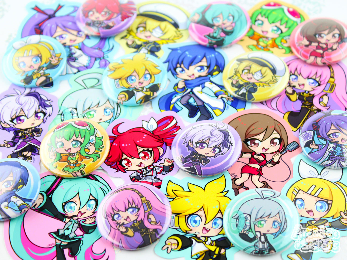 Vocaloid Stickers & Badges