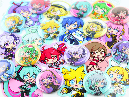 Vocaloid Stickers & Badges