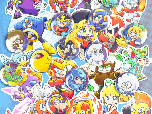 Megaman Stickers & Badges