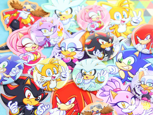 Sonic Stickers & Badges