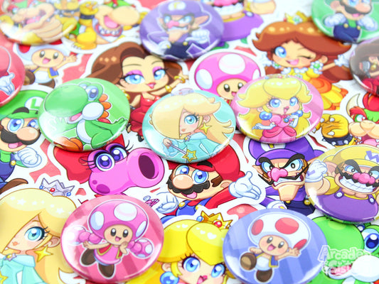 Mario Stickers & Badges