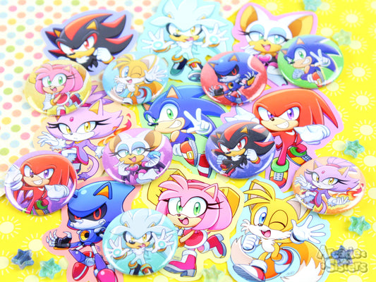 *NEW* Sonic Stickers & Badges