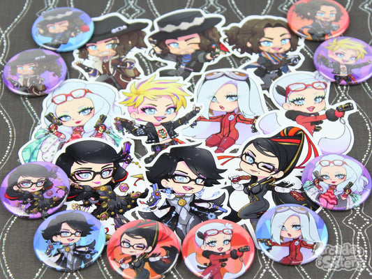 Bayonetta Stickers & Badges