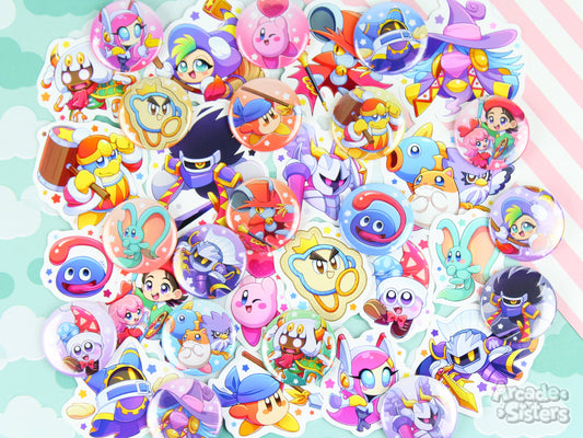 *NEW* Kirby Stickers & Badges