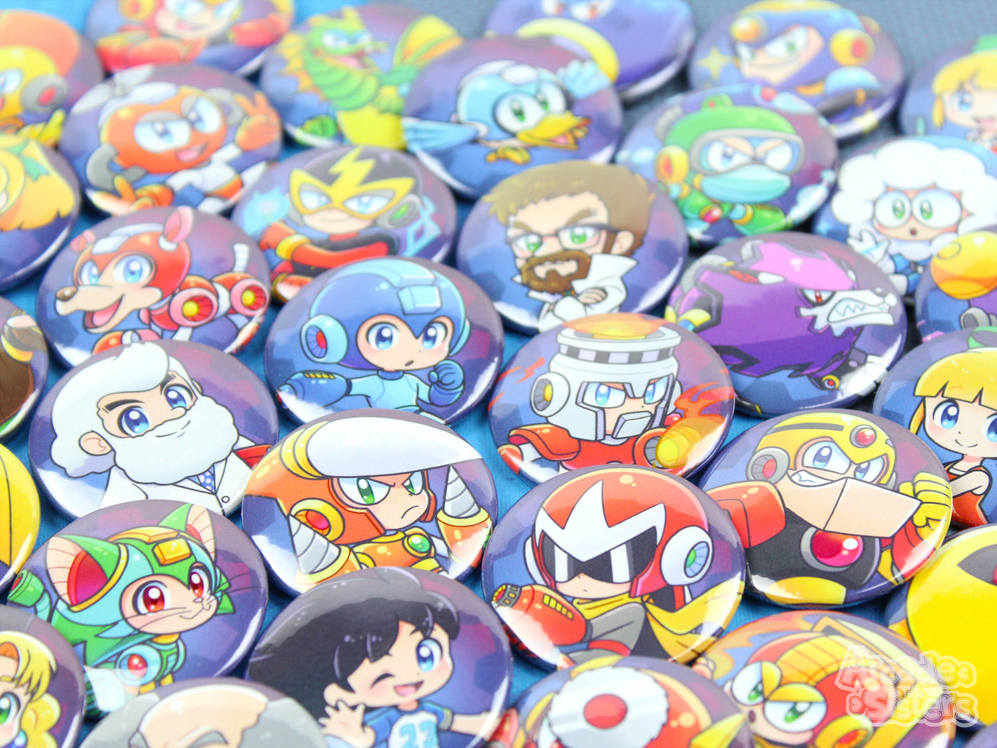 Megaman Stickers & Badges