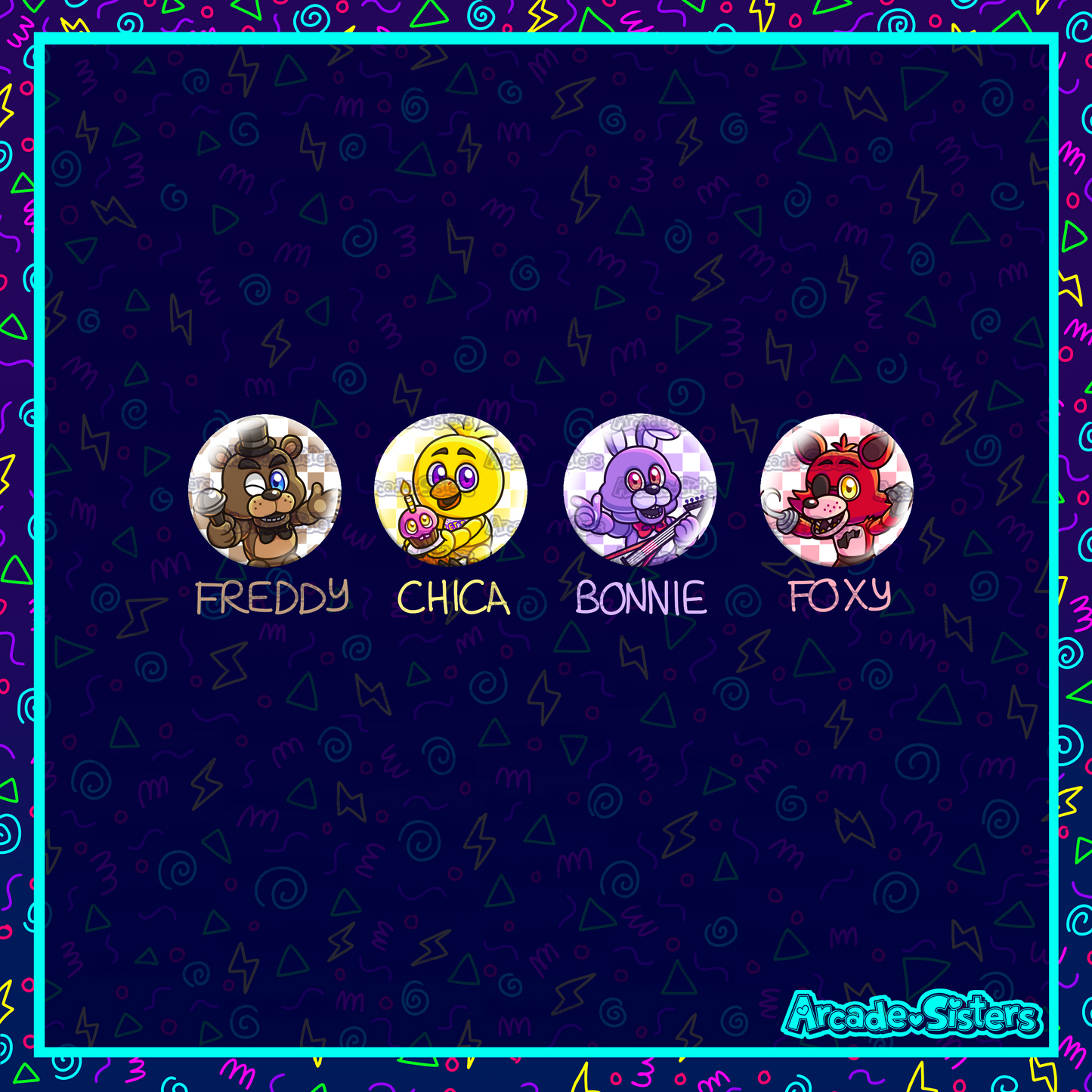 FNAF Stickers & Badges