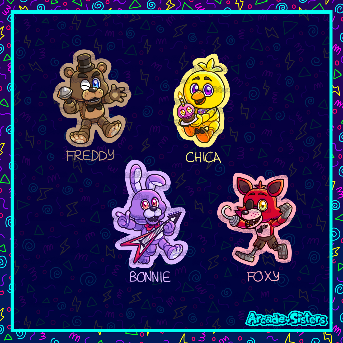 FNAF Stickers & Badges