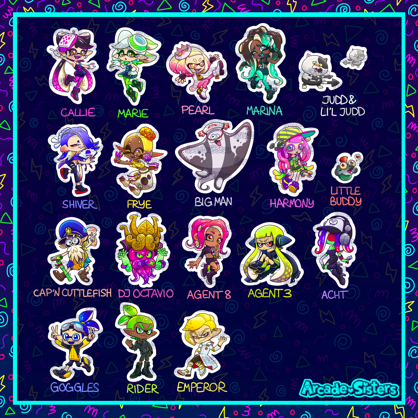 Splatoon Stickers & Badges