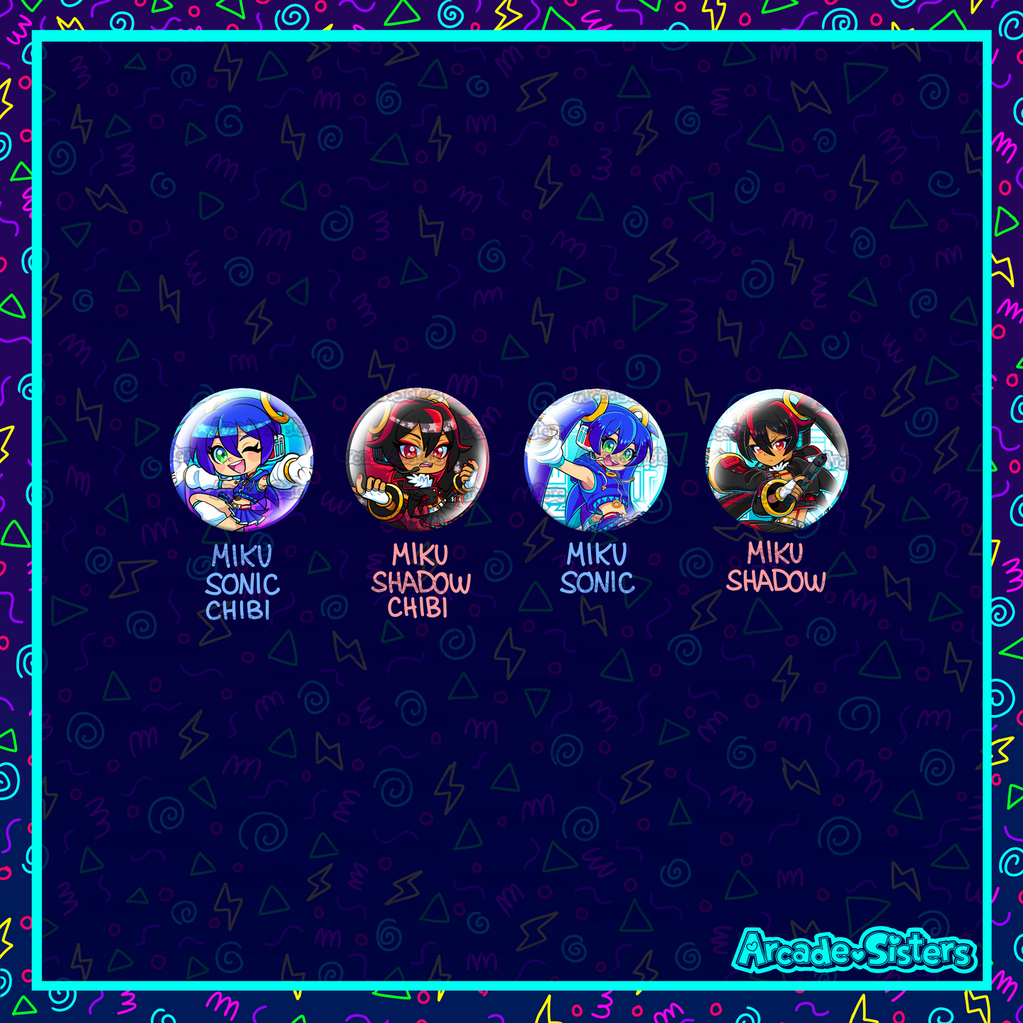 Miku Sonic Badge