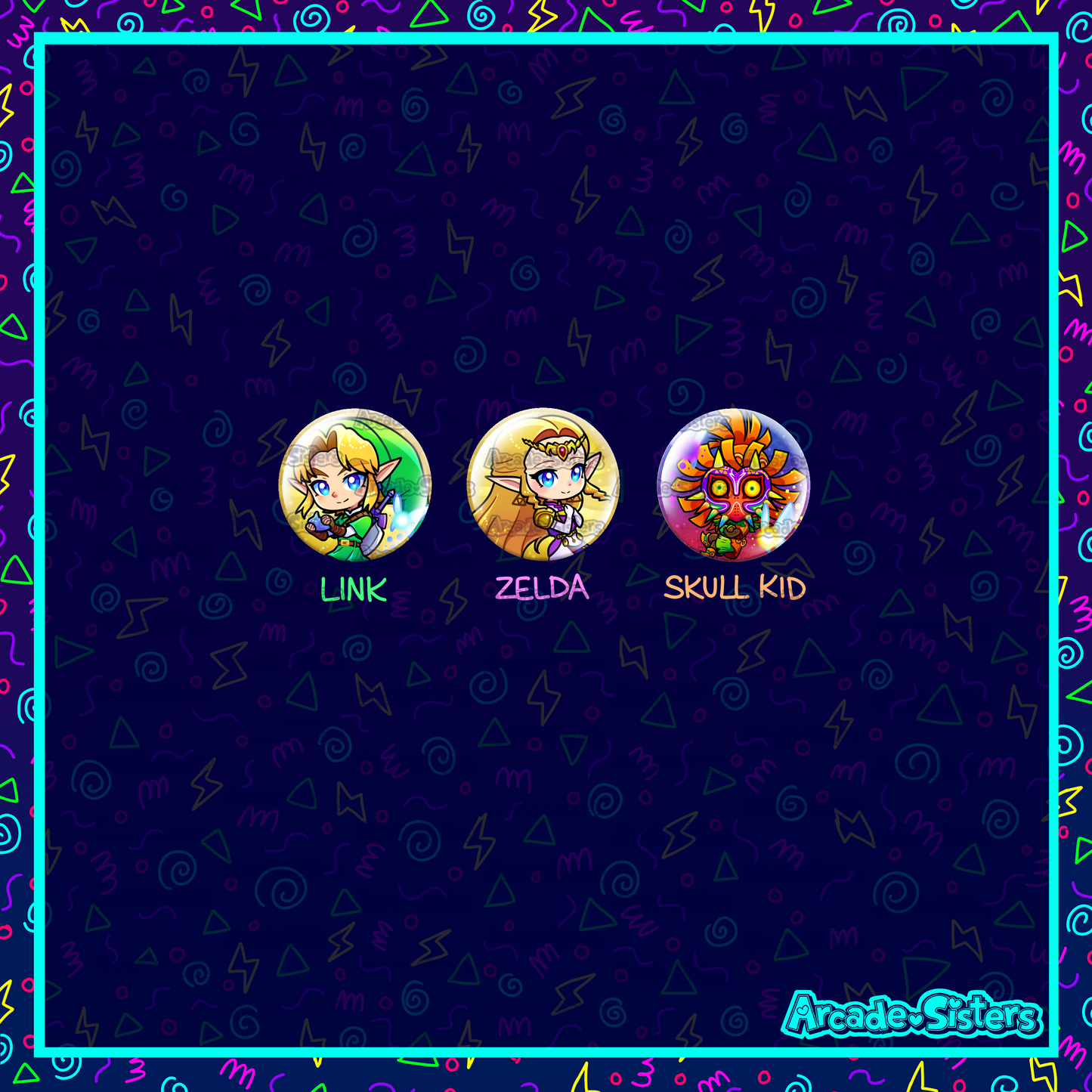 Ocarina & Majora Stickers & Badges