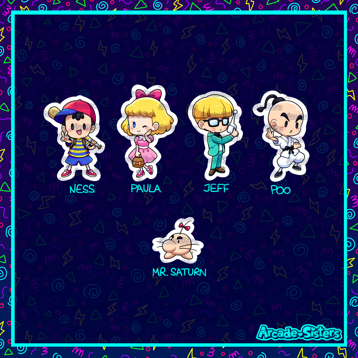 Earthbound Sticker Earthbound Stickers – Arcade Sisters