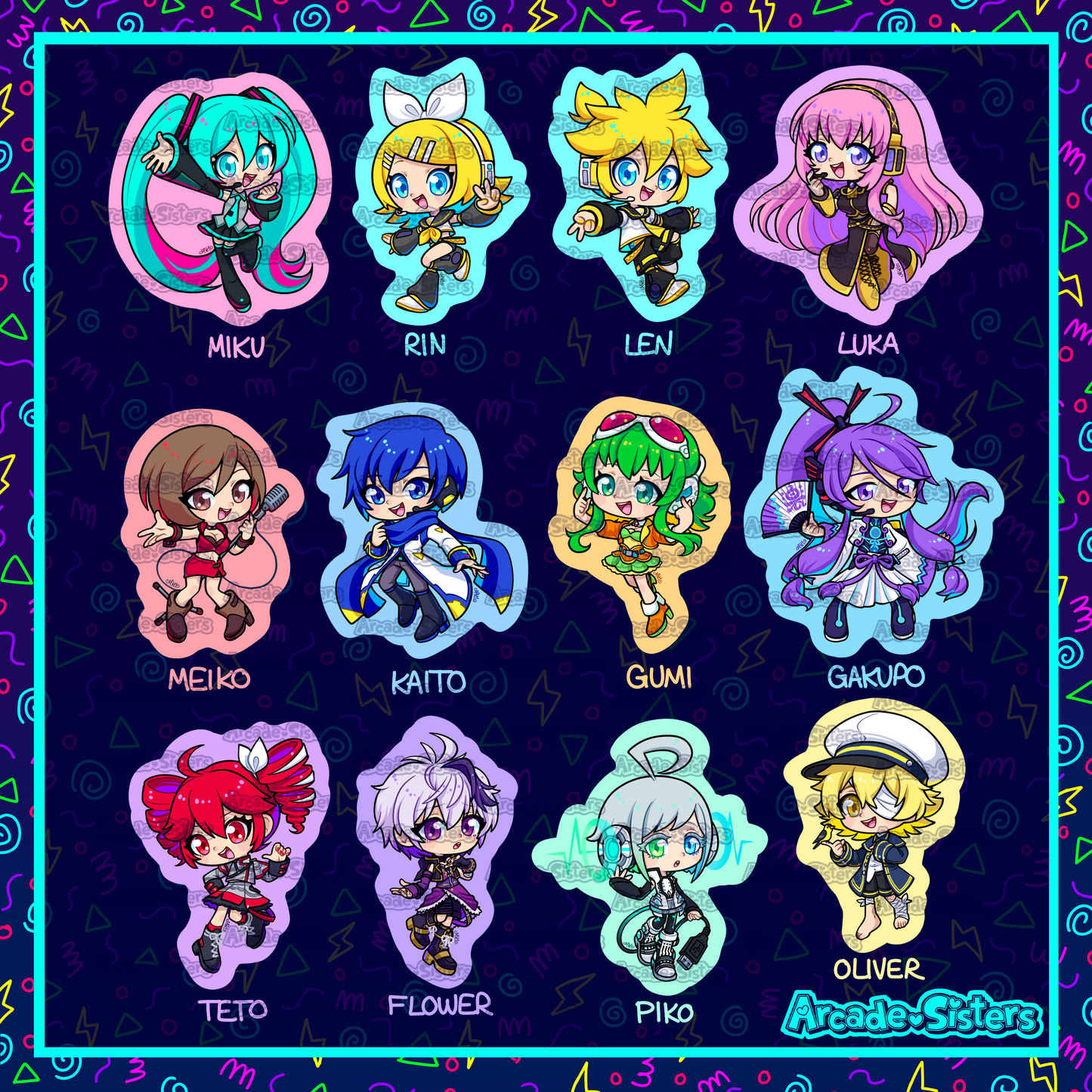 Vocaloid Stickers & Badges