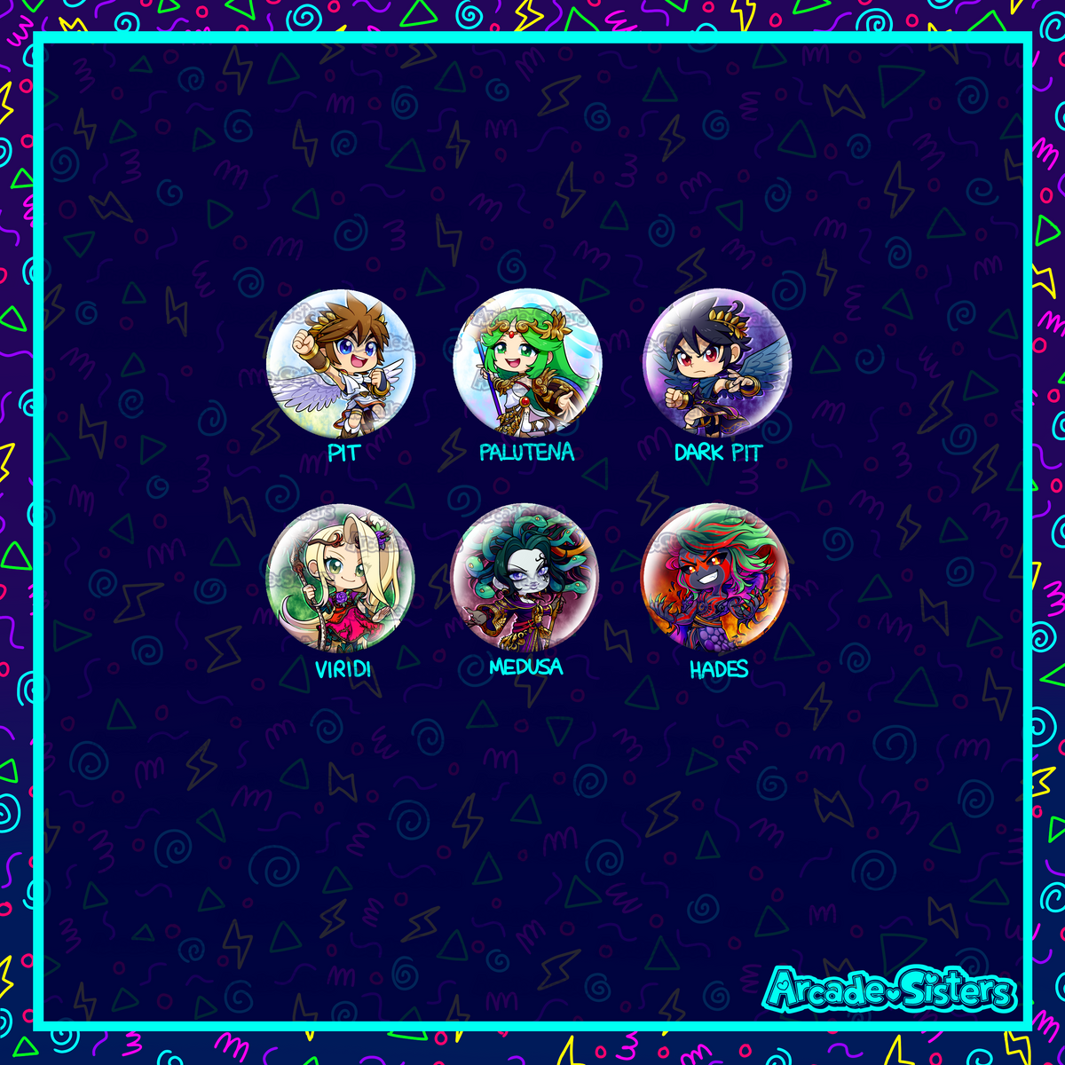 Kid Icarus Stickers & Badges