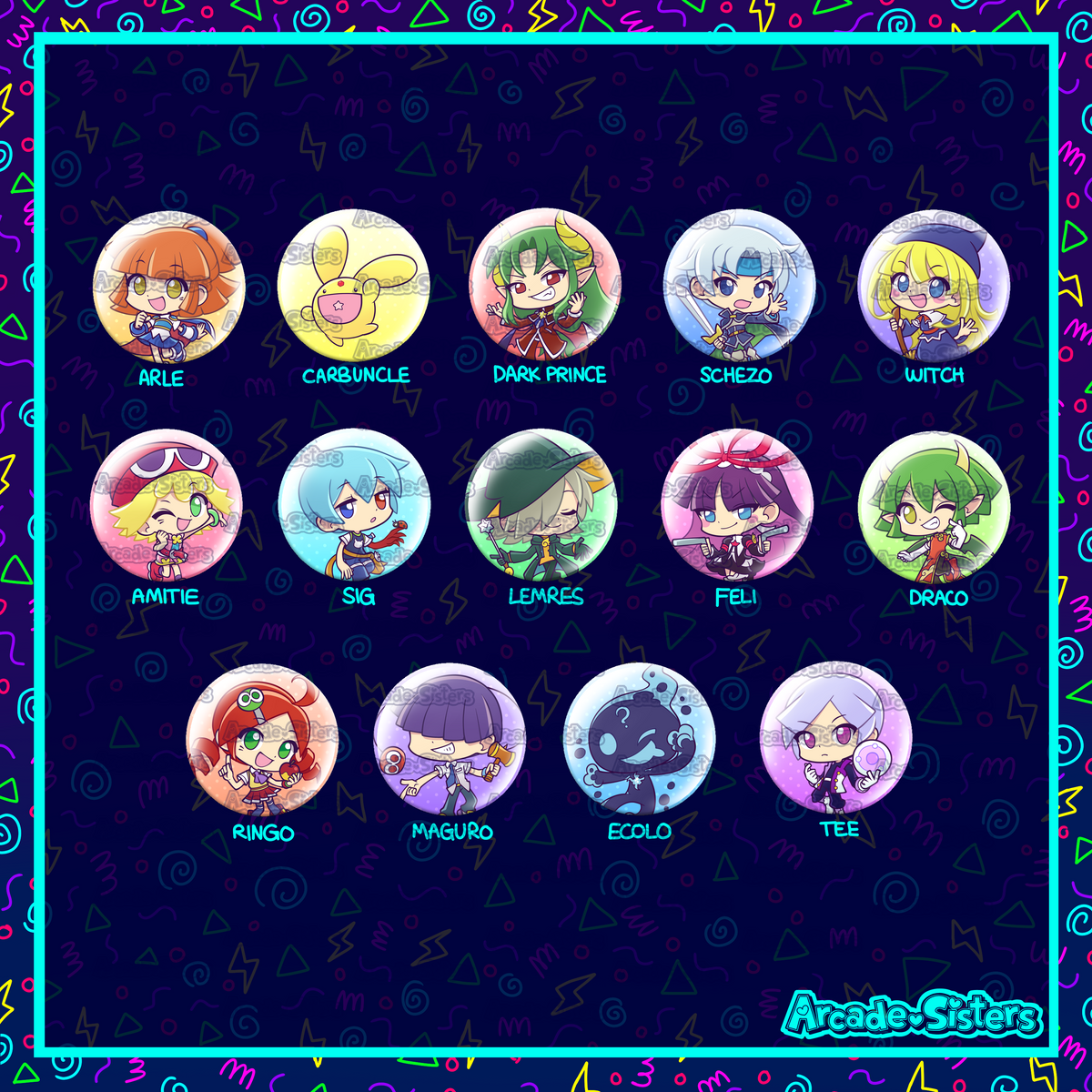 Puyo Stickers & Badges