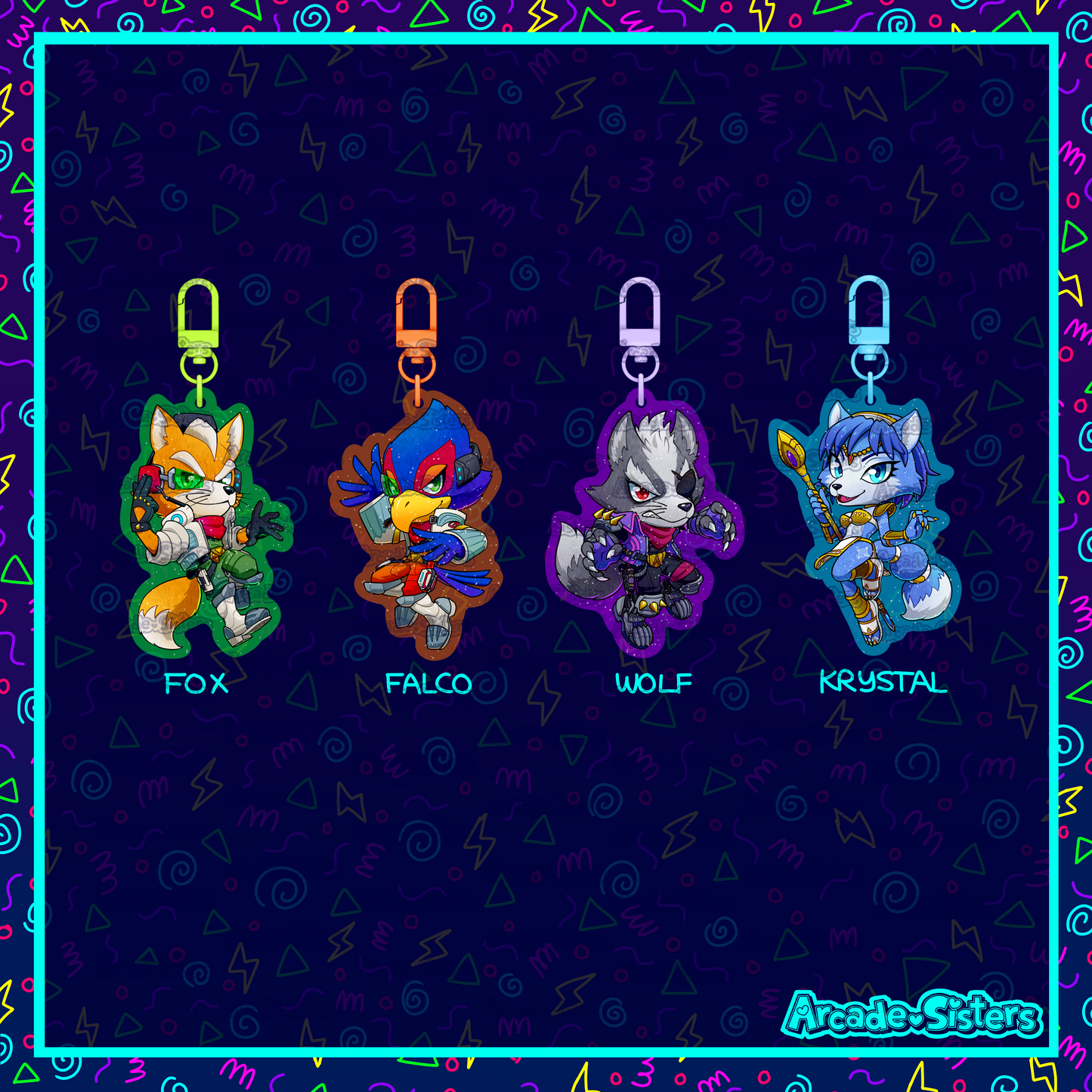 Starfox Keychain
