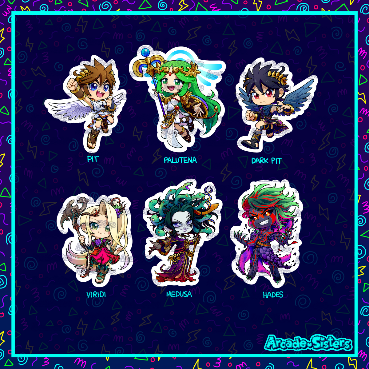 Kid Icarus Stickers & Badges