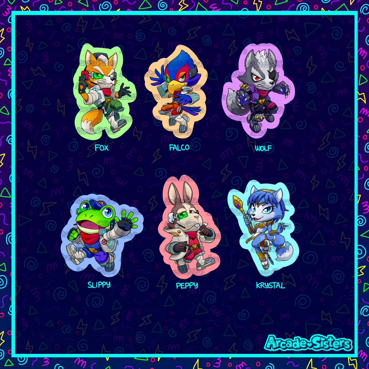 Starfox Stickers & Badges