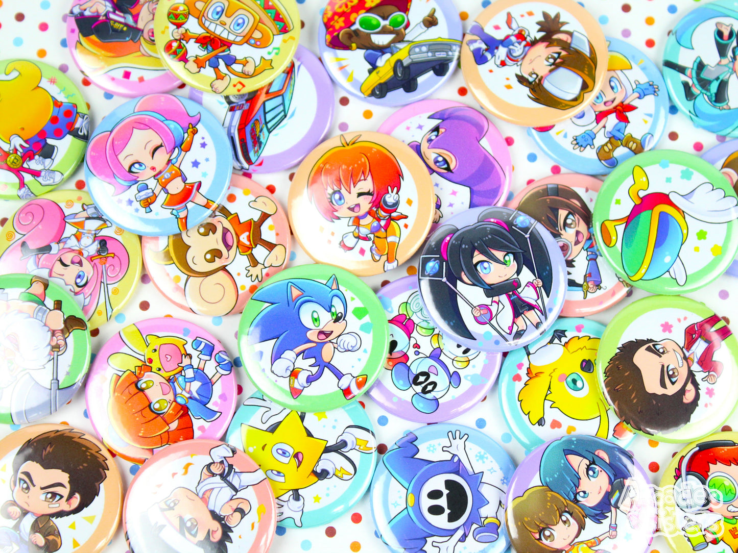 Sega Superstars Stickers & Badges