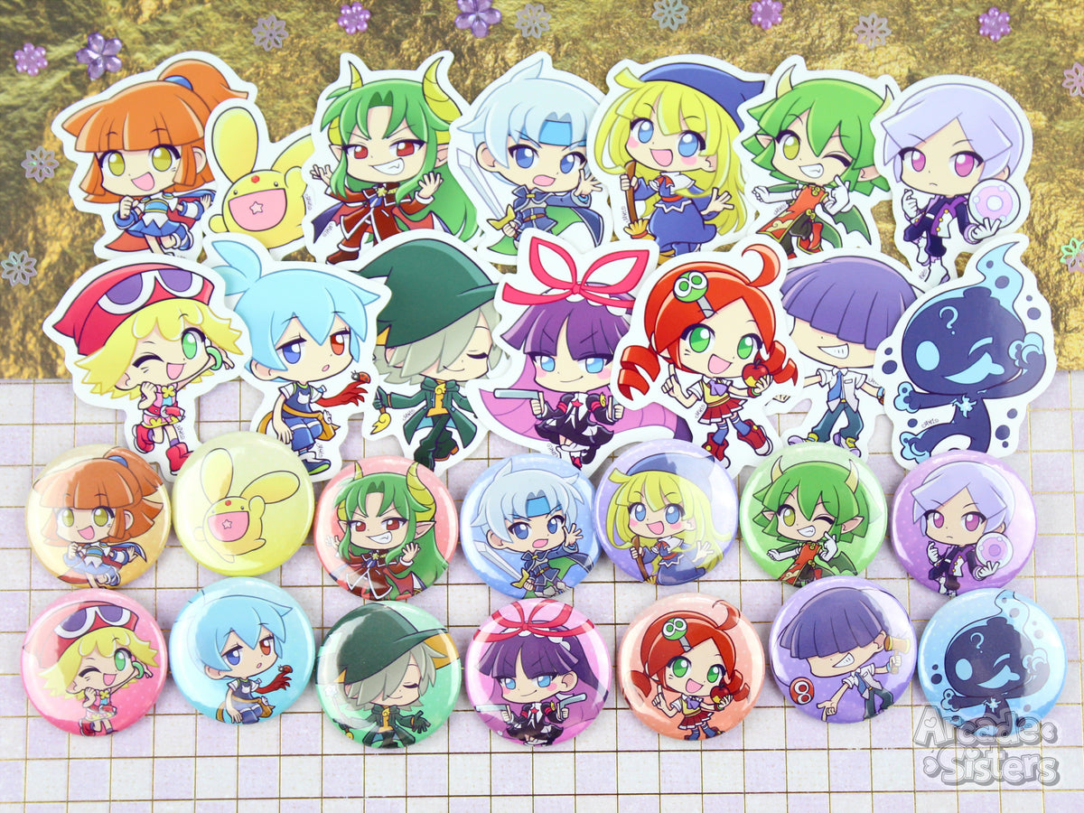 Puyo Stickers & Badges