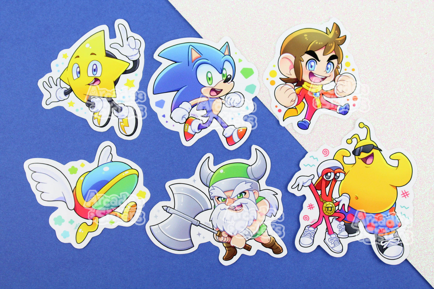 Sega Superstars Stickers & Badges