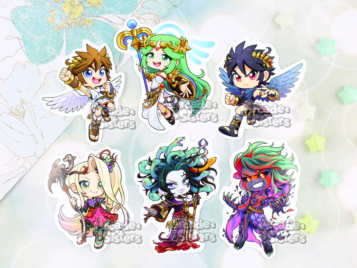 Kid Icarus Stickers & Badges