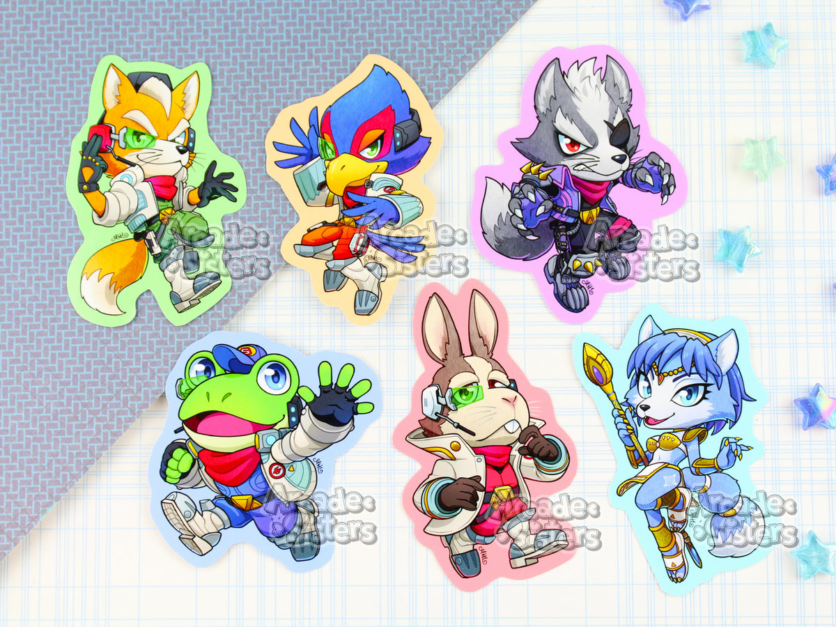 Starfox Stickers & Badges