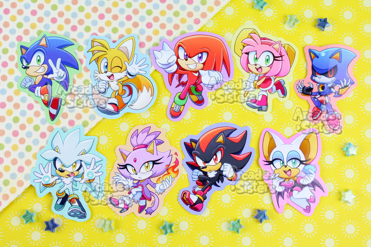 *NEW* Sonic Stickers & Badges