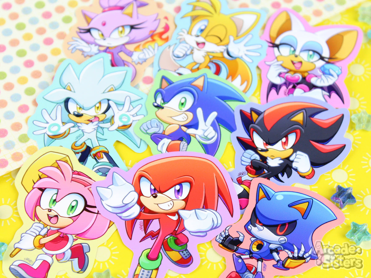 *NEW* Sonic Stickers & Badges