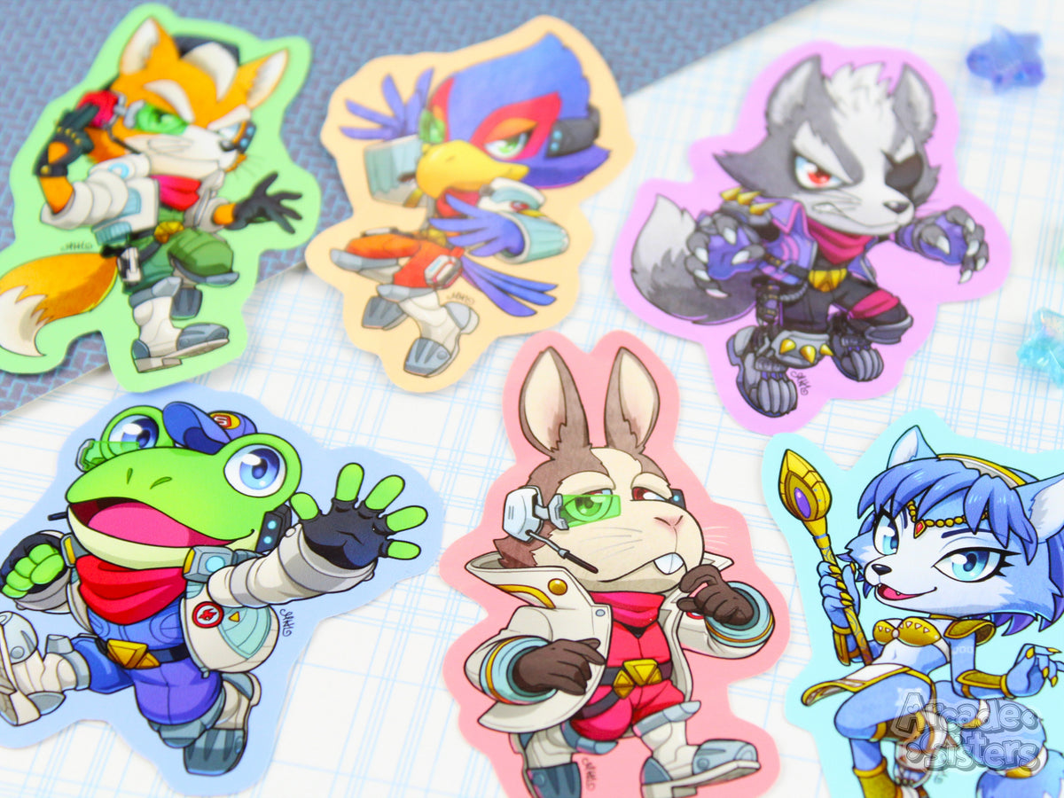 Starfox Stickers & Badges