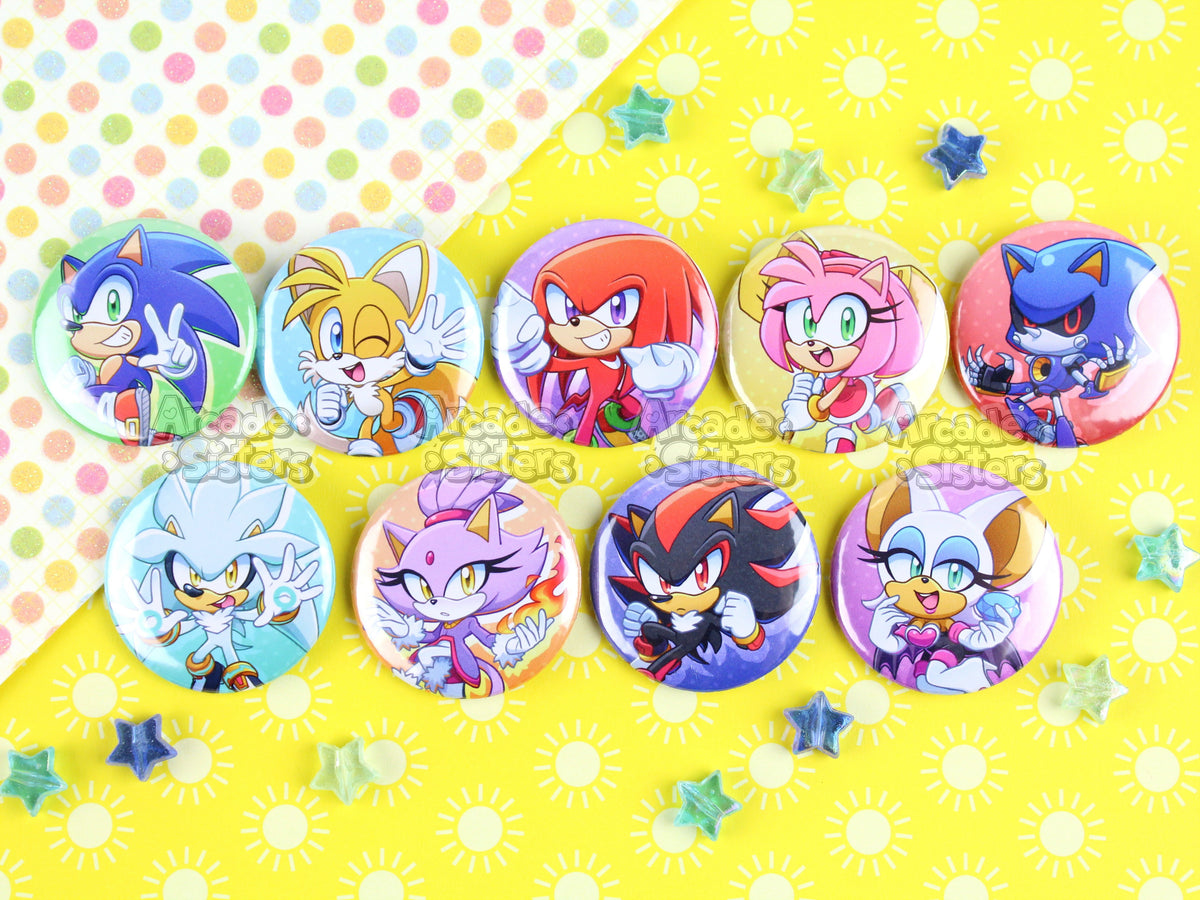 *NEW* Sonic Stickers & Badges