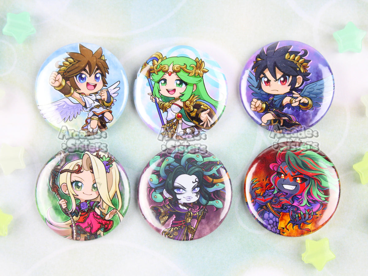 Kid Icarus Stickers & Badges